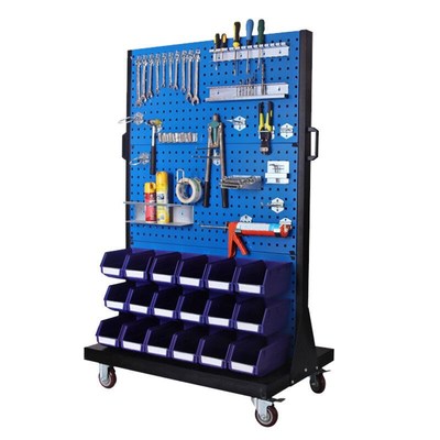 万尊洞洞板挂钩j零件盒套装方孔挂钩物料盒套餐三不含挂板工具架