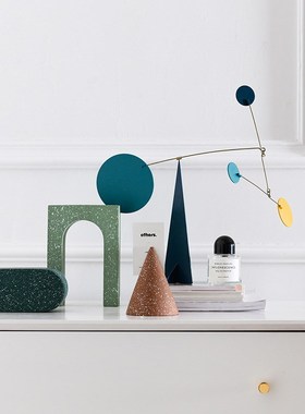 速发装饰推荐水磨石芝麻点摆件玄关电视柜家居Q欧式客厅简约酒柜