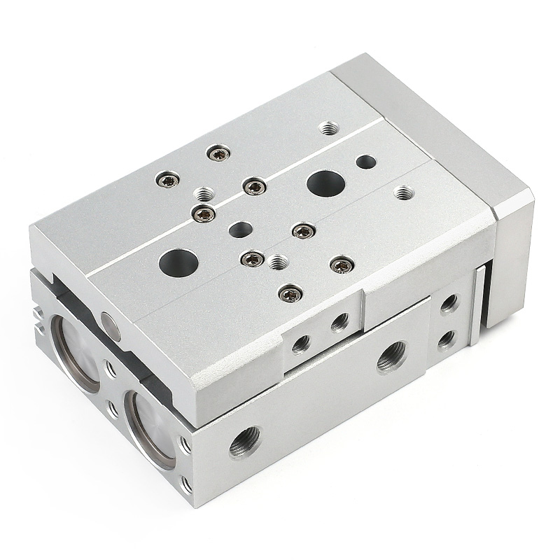 亚德客型a气动导轨精密滑台气缸HLQ6/8/12/16/20-10X20X30X40X50S