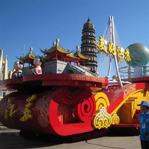 工厂长期供应商业活动巡游展览表演可开动花车彩船节日庆典彩车