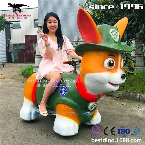 商场游乐园公园儿童恐龙电瓶车可动会叫投币定时骑行电动车亲子