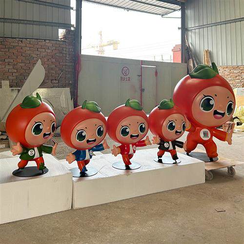 成都厂家户外大型IP摆件幼儿园商场美陈网红打卡玻璃钢卡通雕塑