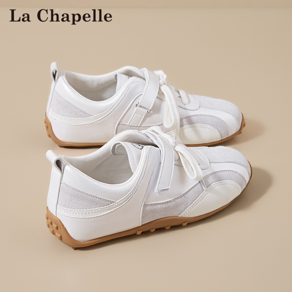 拉夏贝尔平底德训鞋女2026春季新款轻便软底休闲运动芭蕾舞阿甘鞋,女鞋,德训鞋,淘宝优惠券,粉丝福利购,淘宝优惠卷