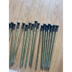 高密度电法电极铜棒带螺帽电极棒铜电极通用版30cm长度h59黄铜