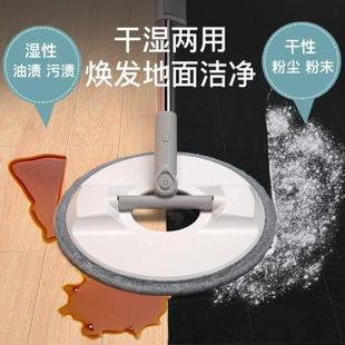 免手洗甩干自动脱水墩布净拖地 旋转拖把桶家用一拖地拖布2024新款