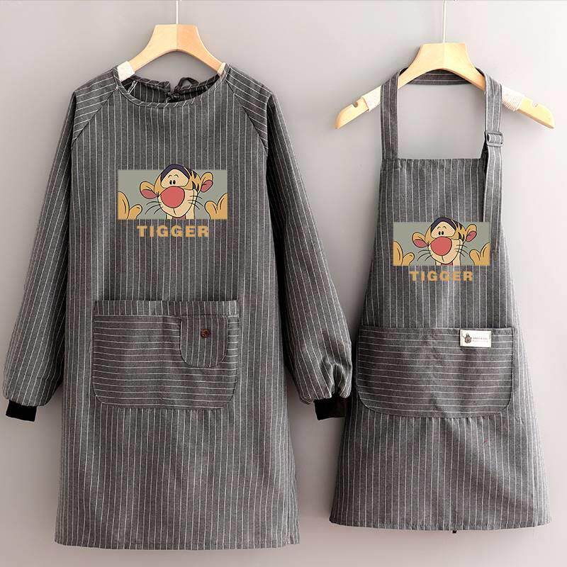 围衣罩衣大人倒挂衣围裙女家用厨房2021新款洋气罩衫式工作服棉布