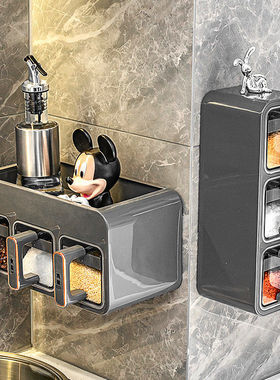 调料盒壁挂家用厨房端2024新款调味料收纳盒盐调料组合套装