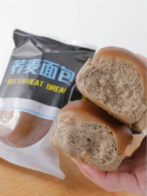 岱香园苦荞麦面包粗粮高膳食软面包中老年代餐50克/个无蔗糖食品