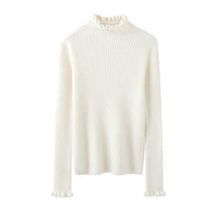 2025秋冬新款羊绒衫女100%纯山羊绒高领修身保暖简约上衣针织套衫