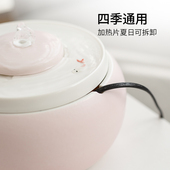 推荐 猫咪饮水机恒温n加热自动循环宠F物饮水器陶瓷狗狗喂水喝水器