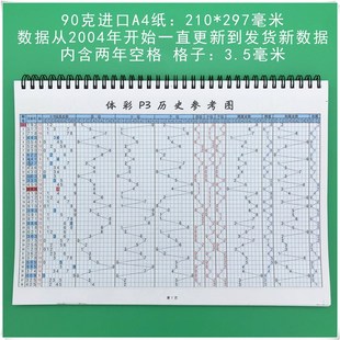 体育彩票排列三i五历史开奖结果记录纸质版表格数据走势图本包邮