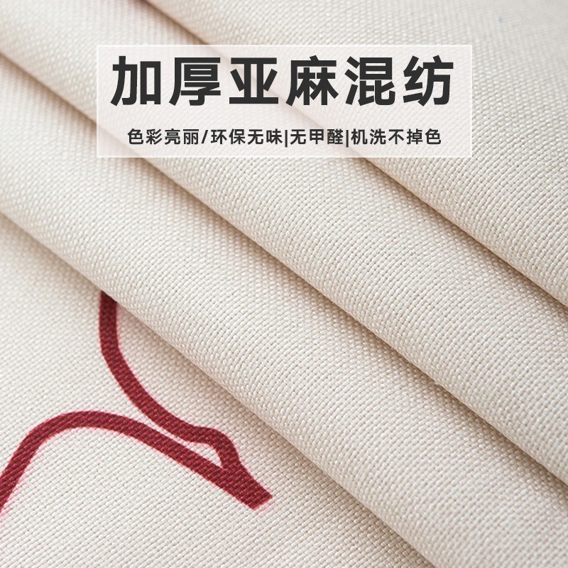 美式方桌布家用正方形棉麻氛围感餐桌布客厅四P方桌小方桌茶几台