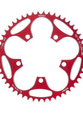 适用美利达大f齿盘110BCD折叠公路车正负齿单盘自行车五孔大齿盘