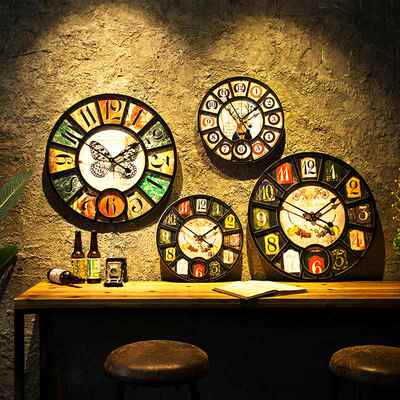 极速Vintage Home Living Room Wall Clock DeNcoration Fashiona