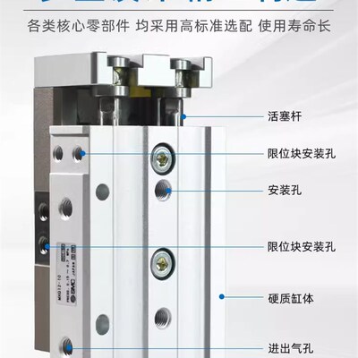 SMC气缸MXQ6/h8/12/16/20/25L-10/20/30/40/50/75/100/125AS MXS