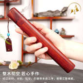 实红木黑檀木质扁k香桶香管储香盒掌中宝香炉香器布袋便携装 香旅