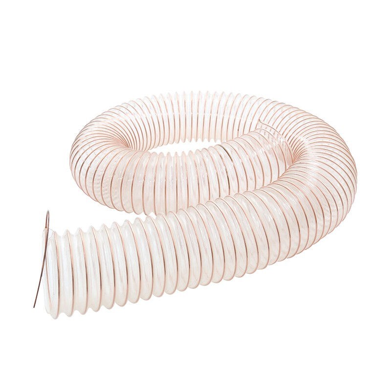 如友PU聚氨酯风管伸缩雕刻机吸尘通风管钢丝软管木V工透明工业镀