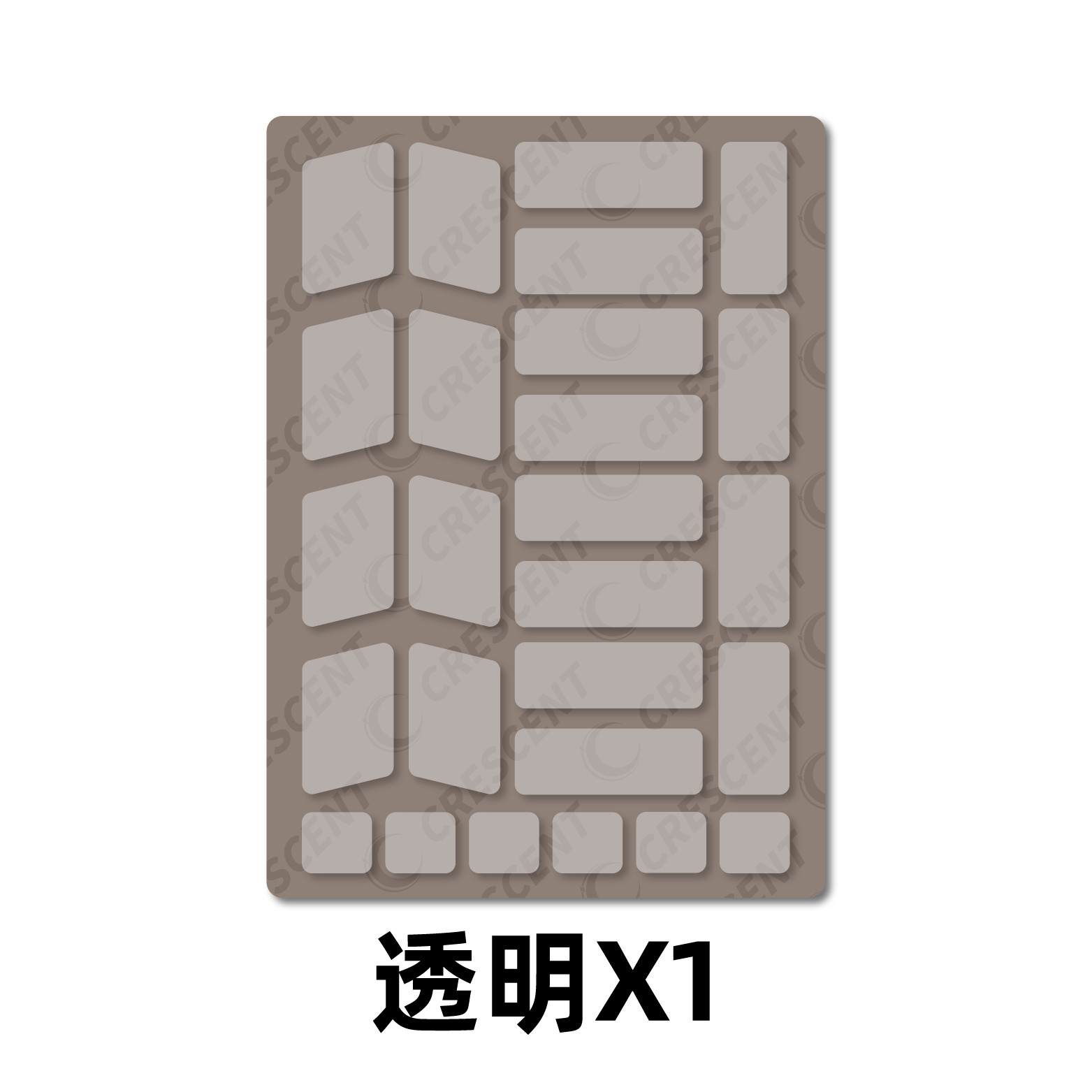 Transparent Mouse Non Slip Stickers Universal Pre-Cut Minise Gpw Np01S Not Recommended for Sweaty Hands