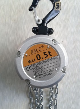 迷你起重葫芦 0h.25t*3m500kg3米 KACC迷你型铝合金手拉葫芦
