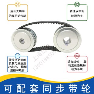 圆弧齿同步带HTD-8M4200 8M4240 8M4400 8M4656R 8M4736橡胶传动
