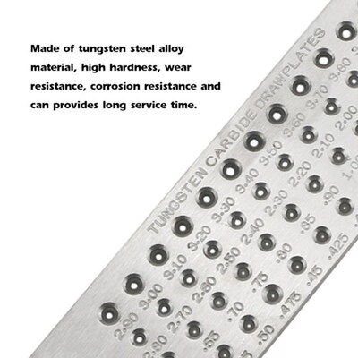 52 Hobles 0.26-4.10mm Tungsten Steel Alloy Wire Drawplate fo