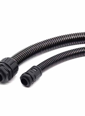 PA尼龙波纹管蛇皮管浪管电缆保护套x管黑色包线管 AD13/10/25/28.