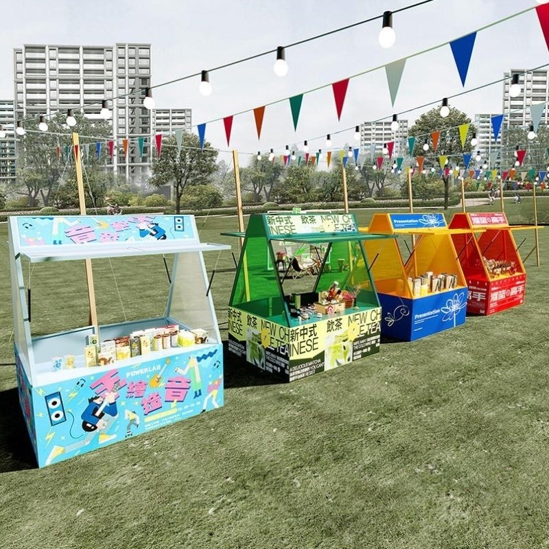 网红集市摊位架户外商业街营地美食街摆I摊架子商场会展促销展示