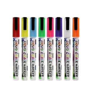 Liquid Cehalk Markers, 8 Pack of Neon Chalk Pens, For Nonpor