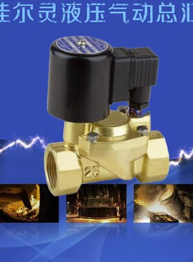 两位两通先导式膜片电磁阀DF-15 20 25 32 40 5S0 全铜 余姚圆星