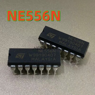 进口全新NE556N 双通道计时器芯片 直插DIP-14 现货可直拍（5只）