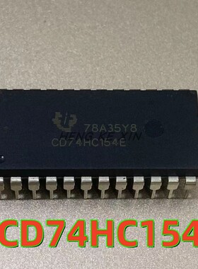全新原装CD74HC154E 直插DIP24宽体 现货高速CMOS逻辑解码/复用器