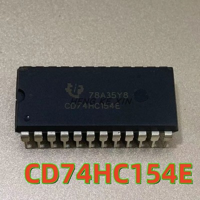 全新原装CD74HC154E 直插DIP24宽体 现货高速CMOS逻辑解码/复用器
