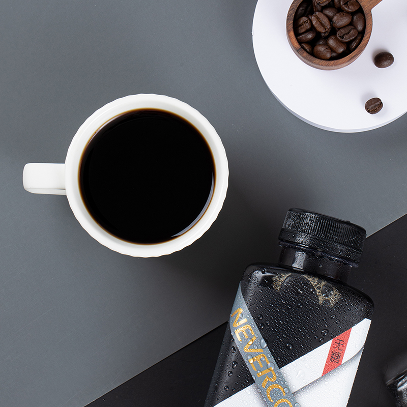 nevercoffee冷萃黑咖啡拿铁即饮咖啡饮料冷藏300ml爱我卡飞黑咖啡