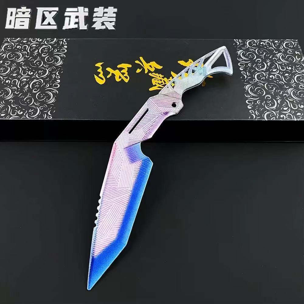 暗区突围周边武器涂鸦利刃瑞兔折叠可折叠全套模型合金挂件玩具