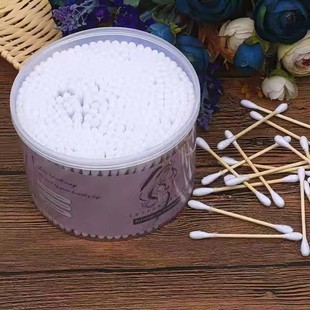 一次性棉签掏耳朵清洁双头棉签棒化妆棉棒棉球圆头家用