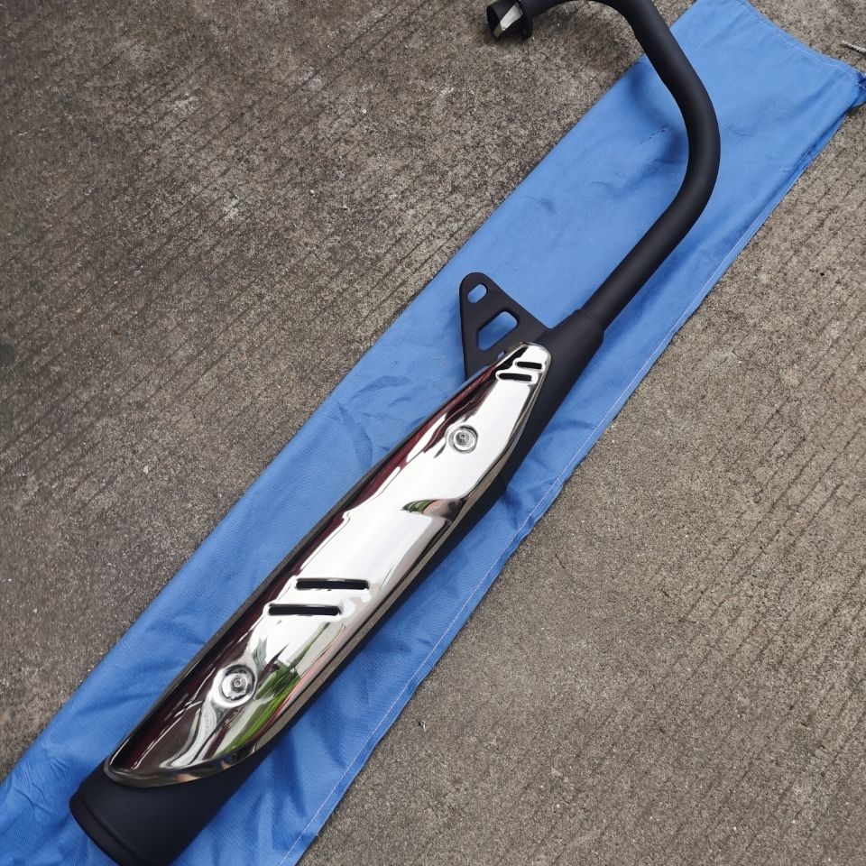 适用摩托车CG125排气管ZJ125珠江飞肯x幸福125防烫烟筒隆鑫消声器