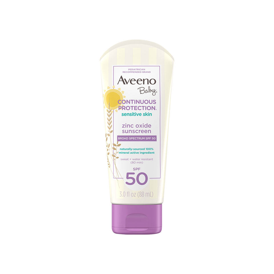28年1月美国Aveeno儿童物理防晒霜88ml婴幼儿防晒乳SPF50+