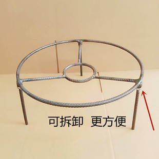 外出火盆三脚架柴火三角架架锅架家用圆形老式火炉锅炉生铁支架