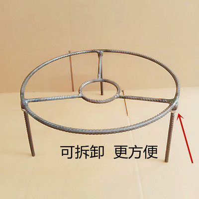 外出火盆三脚架柴火三角架架锅架家用圆形老式火炉锅炉生铁支架