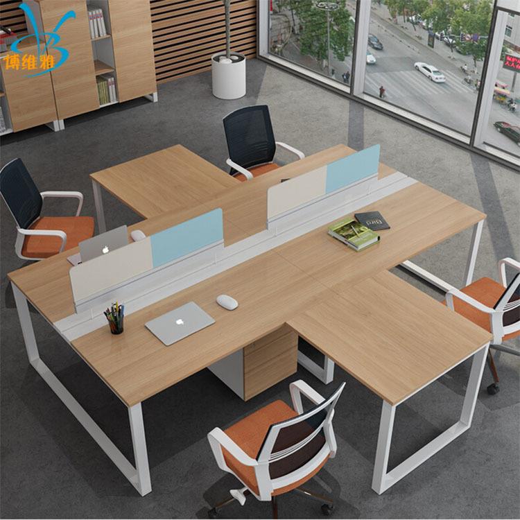 办公室员工办公桌椅组合职员教师办公电脑桌屏风办公卡位财务桌子