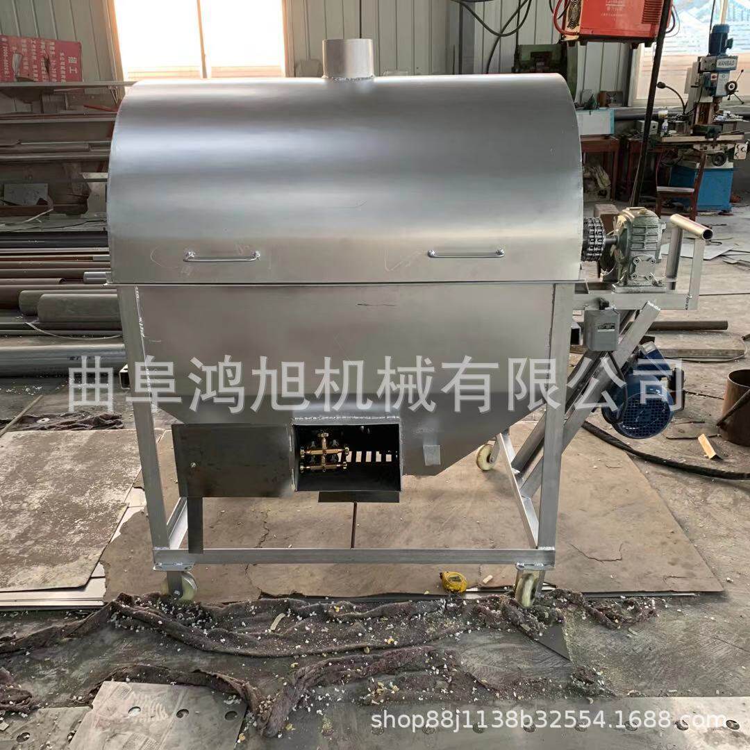 多功能滚筒五香花生炒货机小型西瓜子炒制机器立式板栗翻炒设备