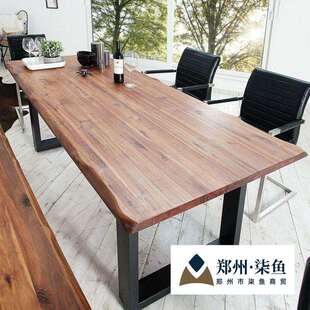 会议桌现代实木桌子条形电脑桌简约办公双人书桌家用长条桌工作台