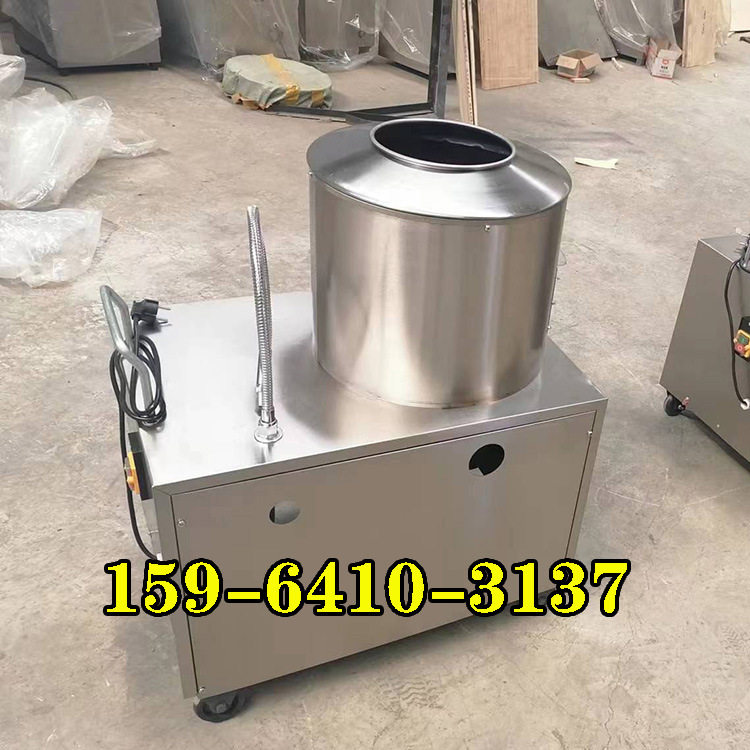 小型食堂土豆去皮机出口土豆削皮清洗机圆筒洋芋摩擦清洗机