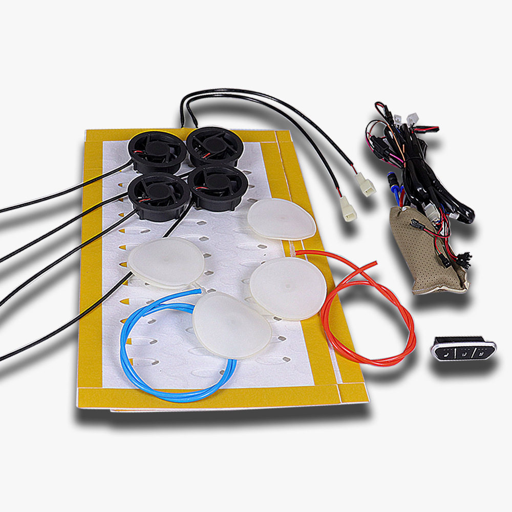 汽车座椅按摩风机通风座椅加热片发热片三合一开关面板航空座椅