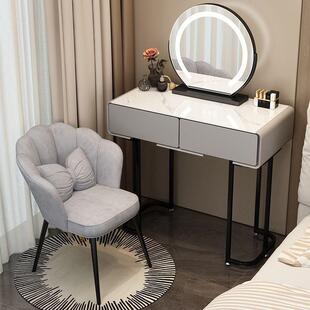 现代简约小户型化妆台收纳桌柜一体卧室梳妆台简易床头实木化妆桌