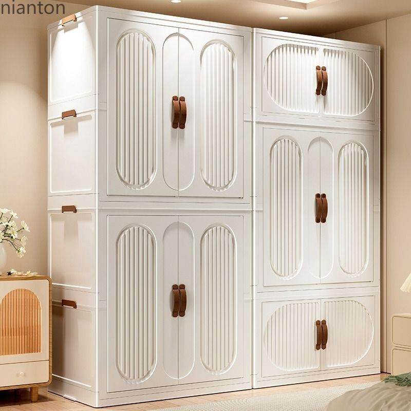 网红简易衣柜免安装家用衣服折叠收纳柜子储物儿童宝宝衣橱卧室出
