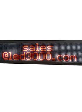 Electronic LED display programmable scrolling information
