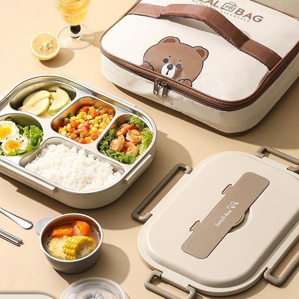 保温饭盒便携儿童小学生上学专用餐盒316不锈钢餐盘上班族便当盒