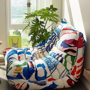 毛毛虫网红懒人沙发50周年纪念版 客厅阳台榻榻米休闲单人客厅Bω