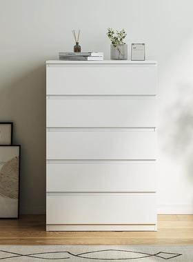 奶油风卧室斗柜收纳柜轻奢五斗柜客厅储物柜简约现代八斗柜五斗橱